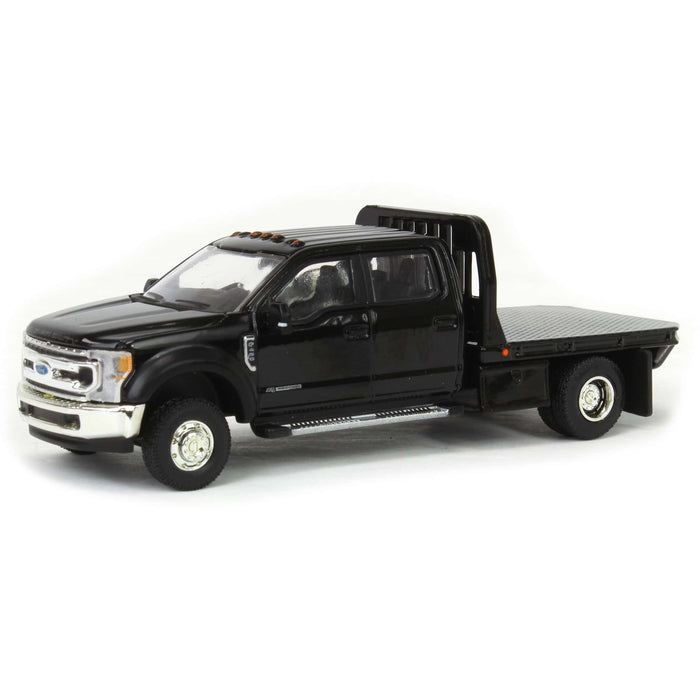 1/64 2020 Ford F-450 XLT Super Duty Dually Flatbed, Agate Black, Town & Country Exclusive