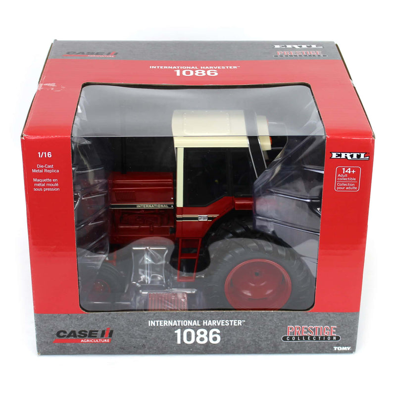 (B&D) 1/16 International Harvester 1086 Tri-stripe Tractor, ERTL Prestige Collection - Damaged Box