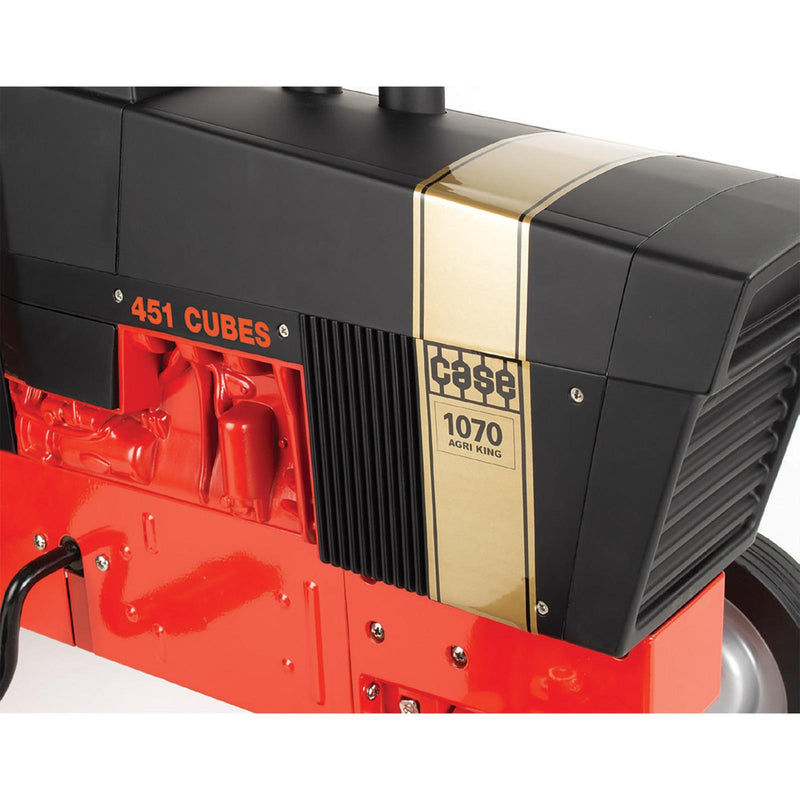 Case 1070 Agri King Black Knight Demonstrator Pedal Tractor with Rear Duals, ERTL Limited Series