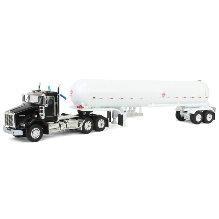 1/64 Black Kenworth T800 w/ Mississippi LP Anhydrous Tanker, DCP by First Gear