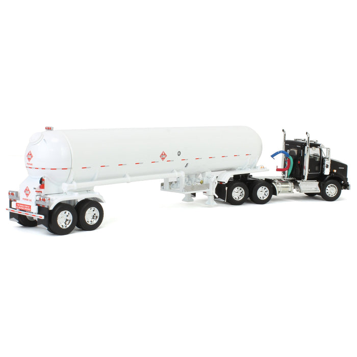 1/64 Black Kenworth T800 w/ Mississippi LP Anhydrous Tanker, DCP by First Gear