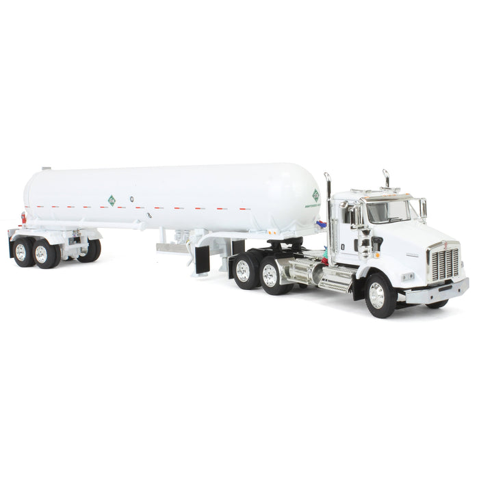 1/64 White Kenworth T800 w/ Mississippi LP Anhydrous Tanker, DCP by First Gear