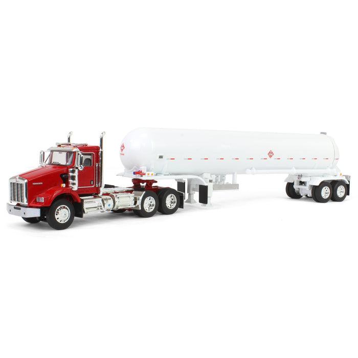 1/64 Red Kenworth T800 w/ Mississippi LP Anhydrous Tanker, DCP by First Gear