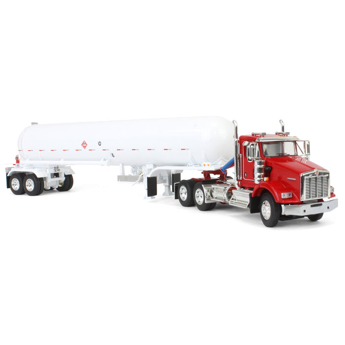 1/64 Red Kenworth T800 w/ Mississippi LP Anhydrous Tanker, DCP by First Gear