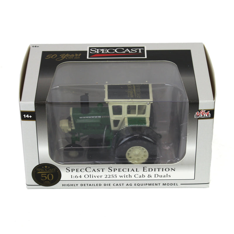 1/64 Oliver 2255 Tractor with Cab & Rear Duals, SpecCast 50th Anniversary Special Edition