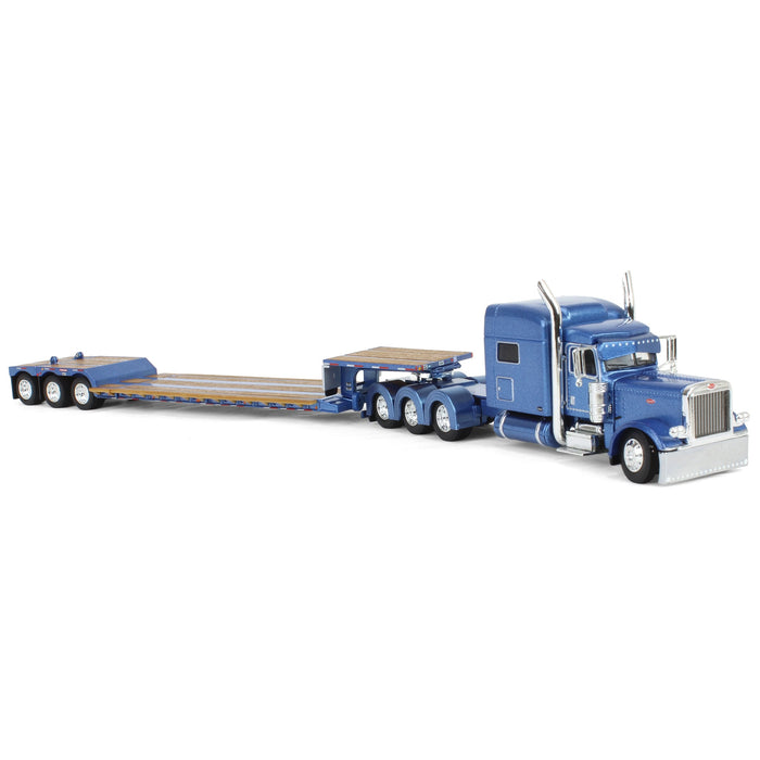 1/64 Blue Peterbilt 389 with Fontaine Renegade Lowboy Trailer, DCP by First Gear