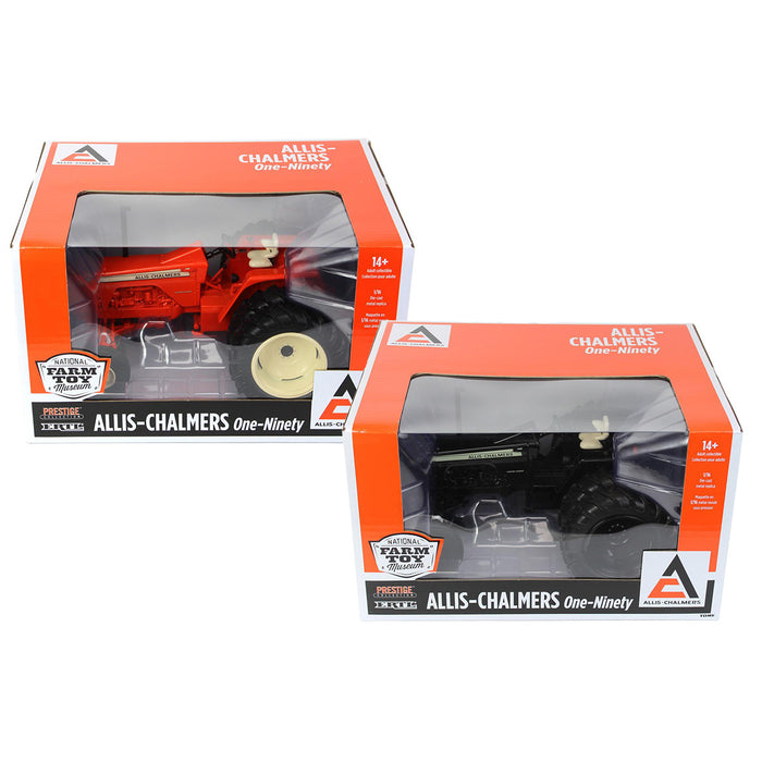 Set of 2 ~ 1/16 Allis Chalmers One-Ninety with Rear Duals, 2023 National Farm Toy Museum