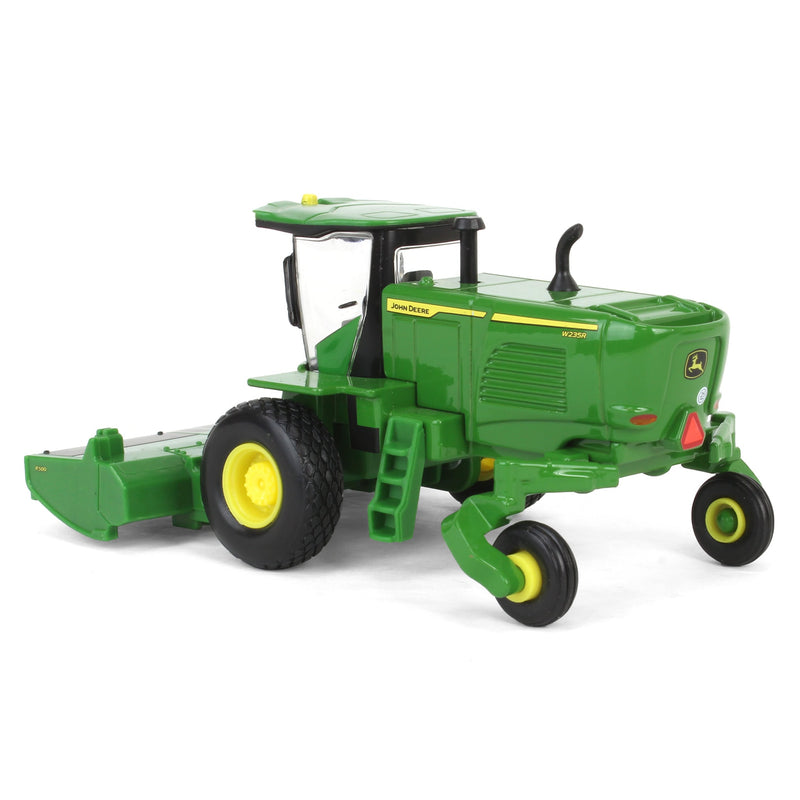 1/64 John Deere Haying Set with Windrower, Tractor, Hay Rake, Baler & 6 Bales, ERTL Replica Play