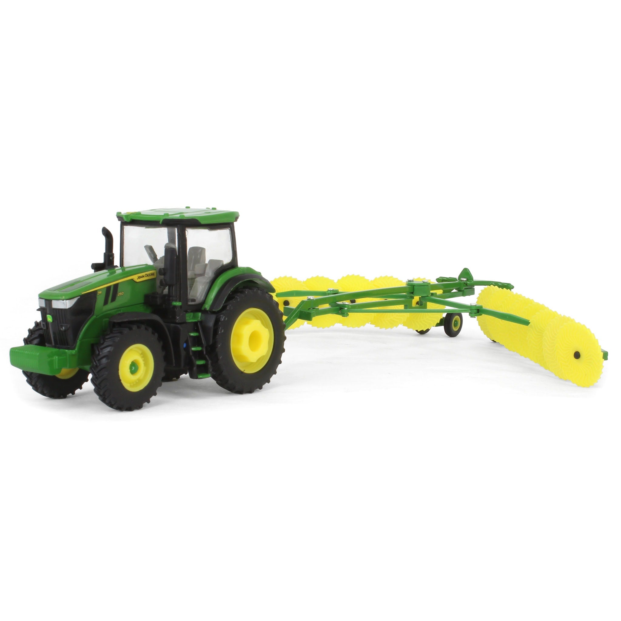 1/64 John Deere Haying Set with Windrower, Tractor, Hay Rake, Baler ...