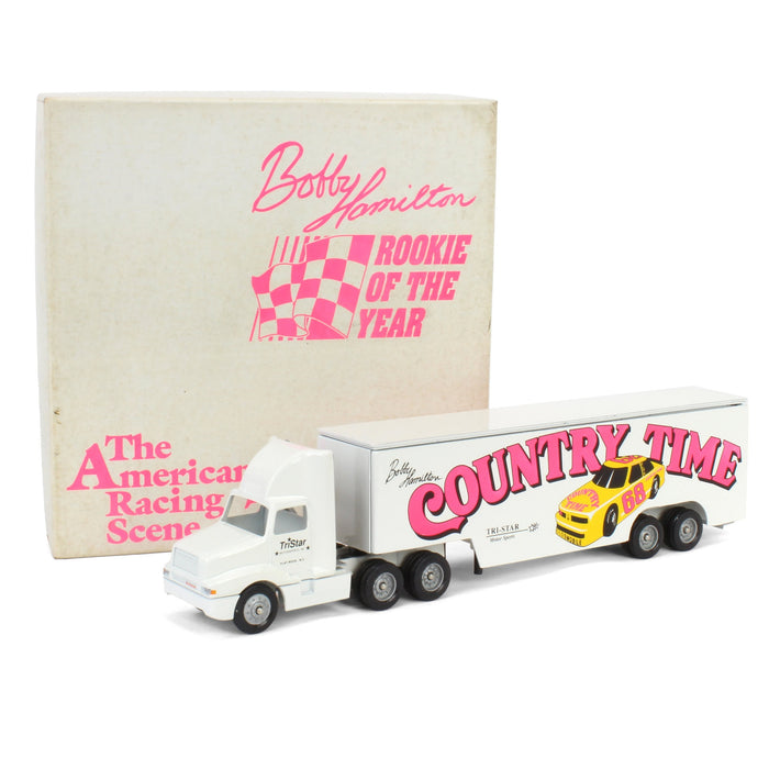 1/64 Winross Bobby Hamilton Country Time Racing Semi with Box Trailer