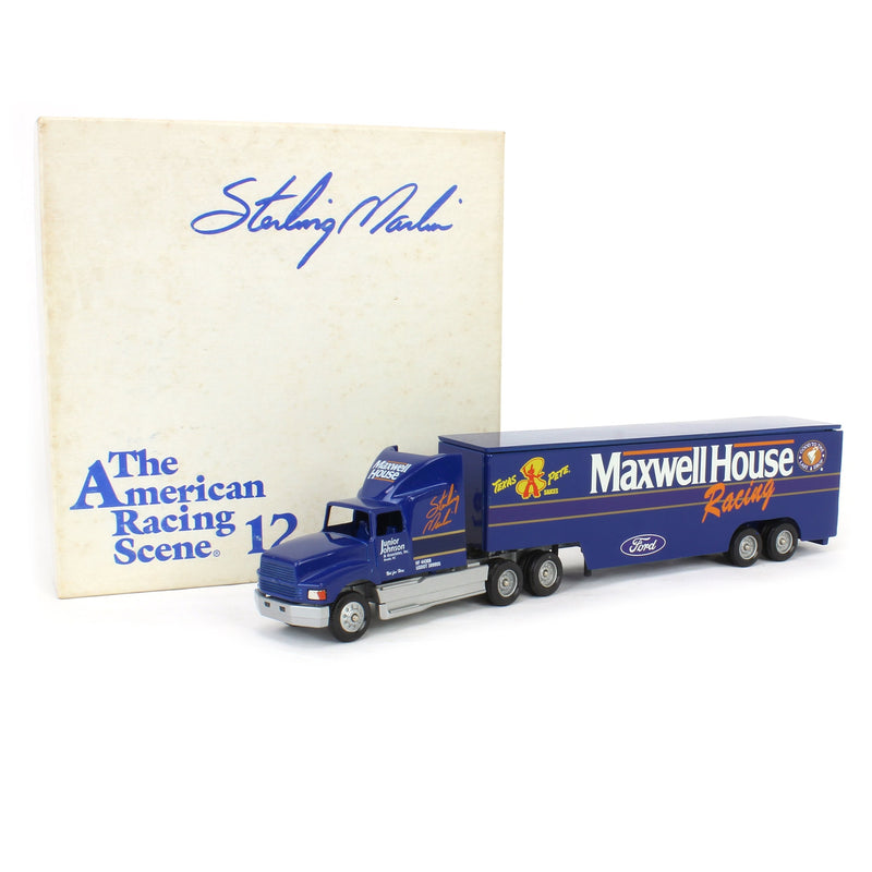 1/64 Winross Maxwell House Racing Semi with Box Trailer