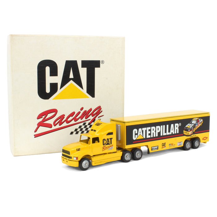 1/64 Winross CAT Racing Semi with Box Trailer