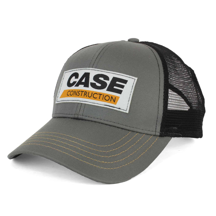 Case Construction Gray Cap with Black Mesh Back