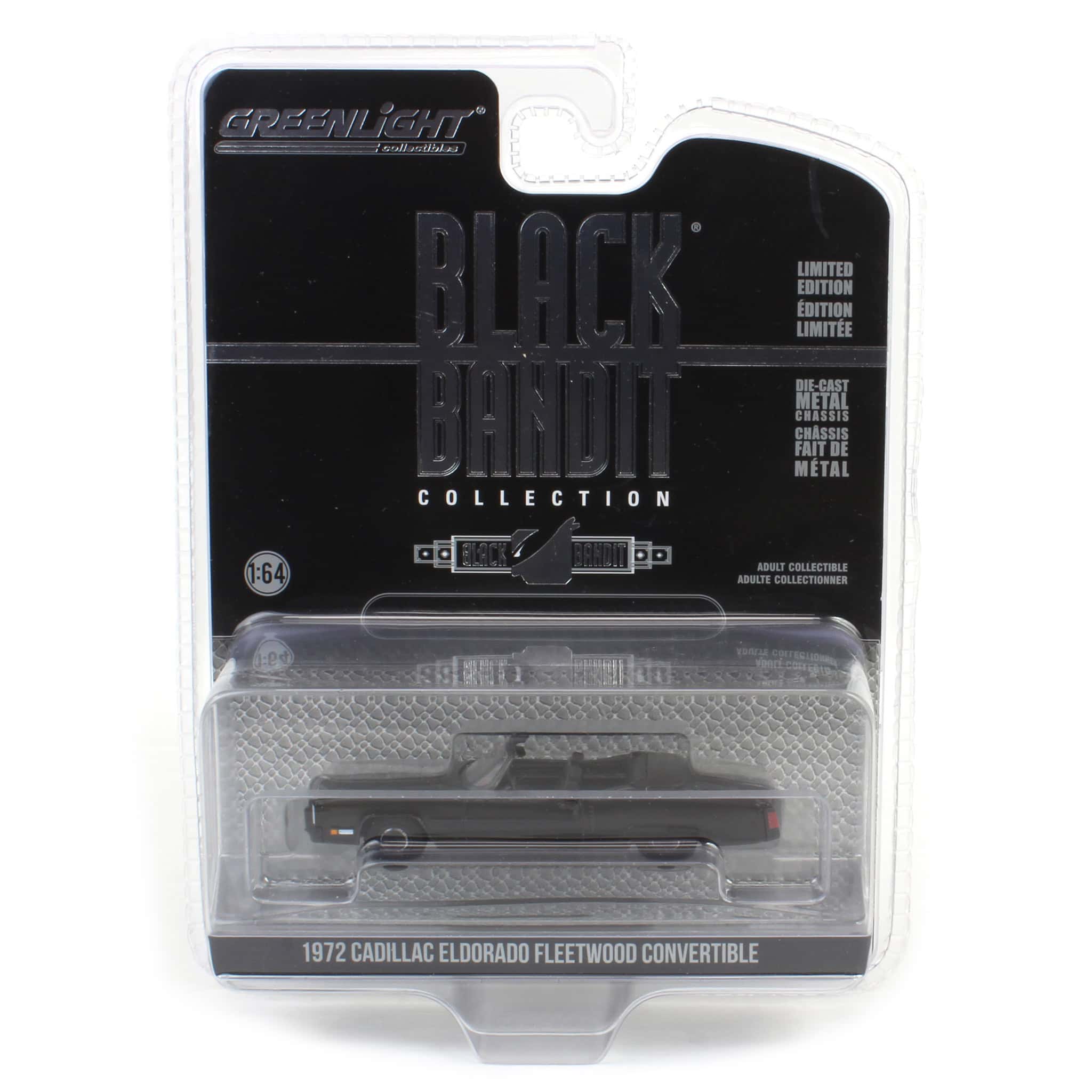 1/64 1972 Cadillac Eldorado Fleetwood Convertible, Black Bandit