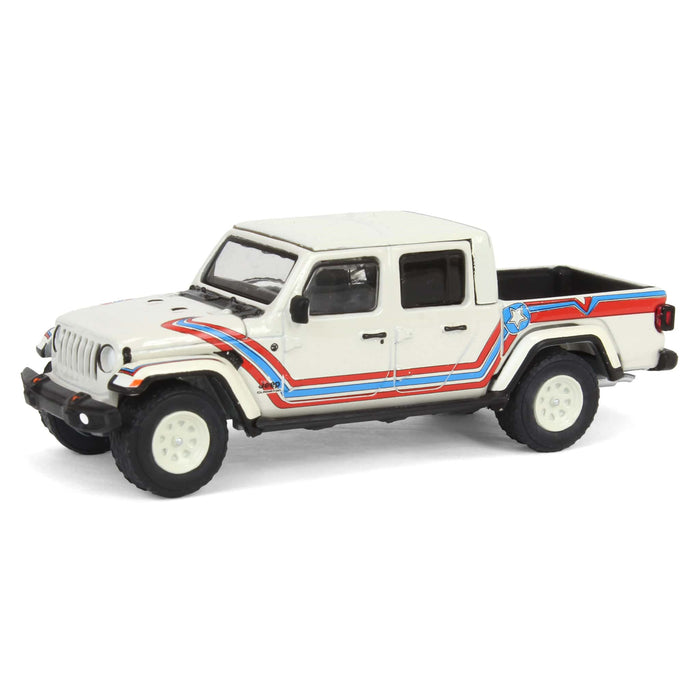 (B&D) 1/64 2021 Jeep Gladiator Super Jeep Tribute, Greenlight Hobby Exclusive - Damaged Box