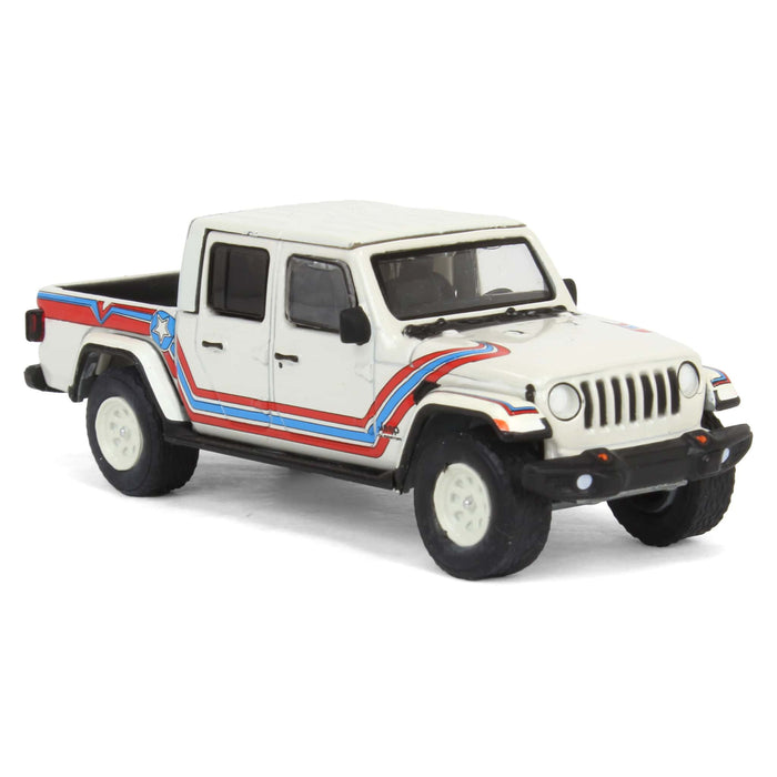 (B&D) 1/64 2021 Jeep Gladiator Super Jeep Tribute, Greenlight Hobby Exclusive - Damaged Box