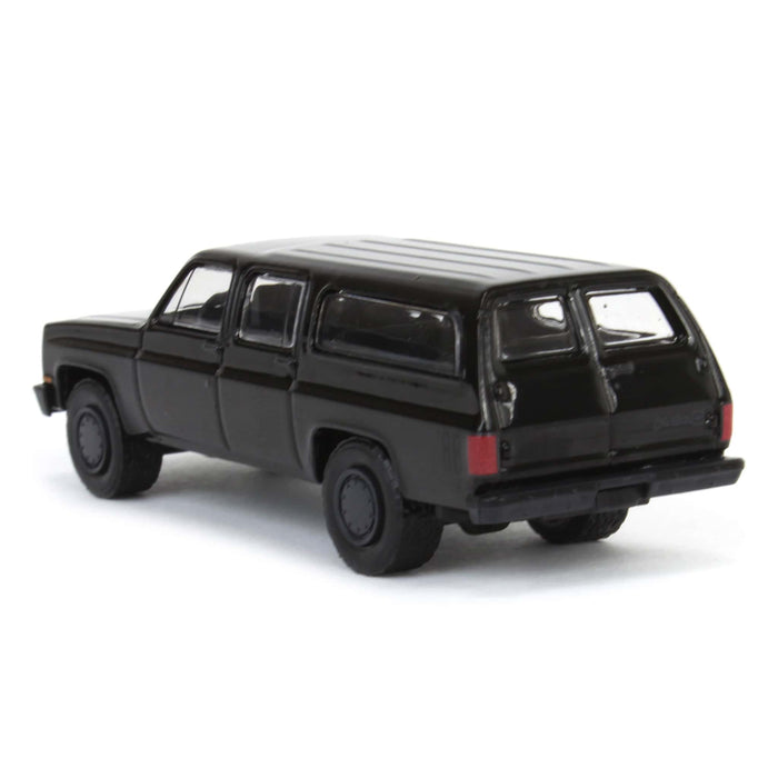 1/64 1985 Chevrolet Suburban C10 Custom Deluxe, Black Bandit Series 29