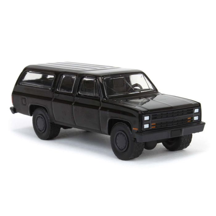 1/64 1985 Chevrolet Suburban C10 Custom Deluxe, Black Bandit Series 29