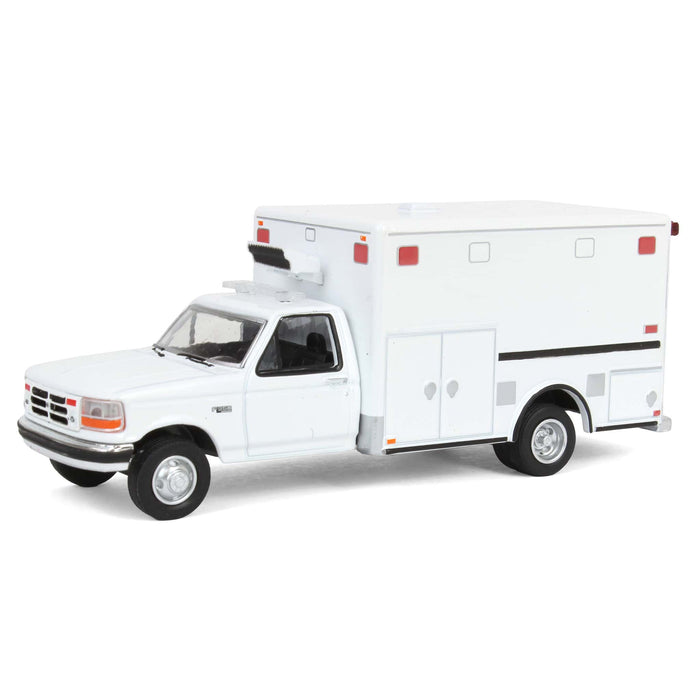 1/64 1992 Ford F-350 Ambulance, White, Hobby Exclusive