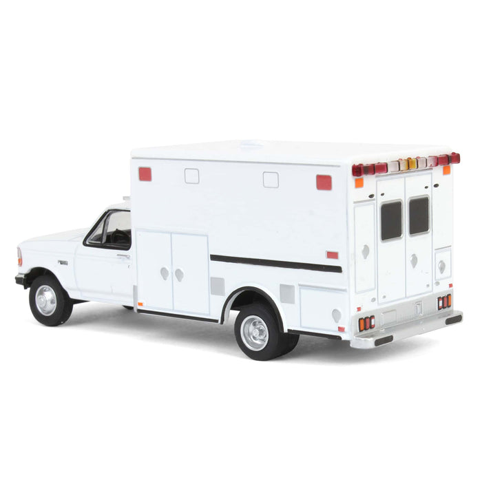 1/64 1992 Ford F-350 Ambulance, White, Hobby Exclusive