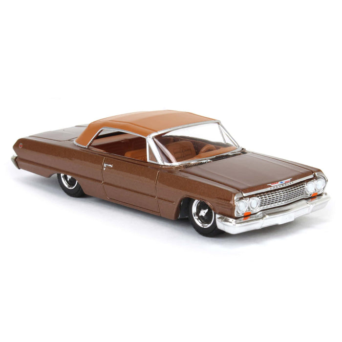 1/64 1963 Chevrolet Impala SS Convertible, Bronze Metallic, California Lowriders Series 6