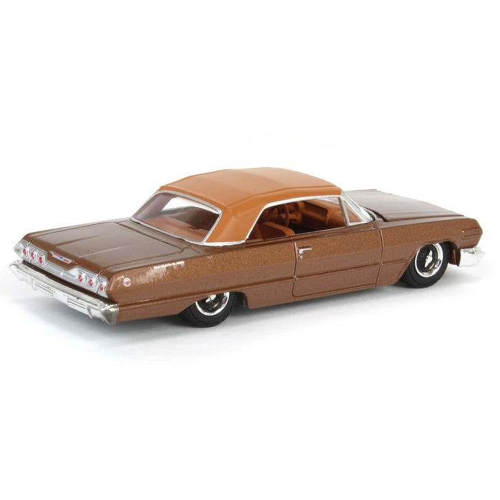 1/64 1963 Chevrolet Impala SS Convertible, Bronze Metallic, California Lowriders Series 6