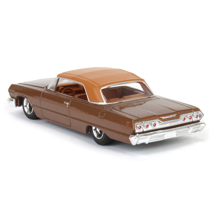 1/64 1963 Chevrolet Impala SS Convertible, Bronze Metallic, California Lowriders Series 6