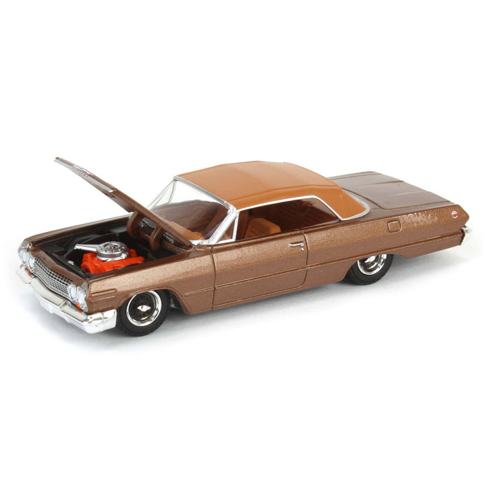 1/64 1963 Chevrolet Impala SS Convertible, Bronze Metallic, California Lowriders Series 6