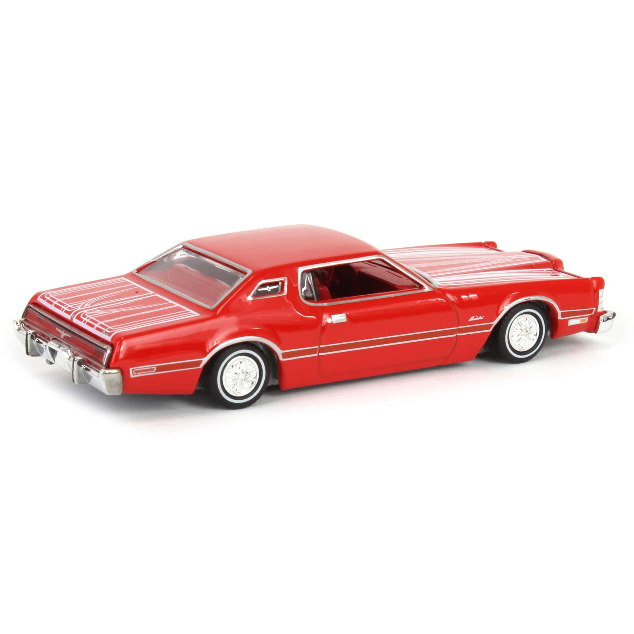 EMINEM CAR FORD THUNDERBIRD赤 1/64 1973 Ford Thunderbird, Red Custom, California Lowriders