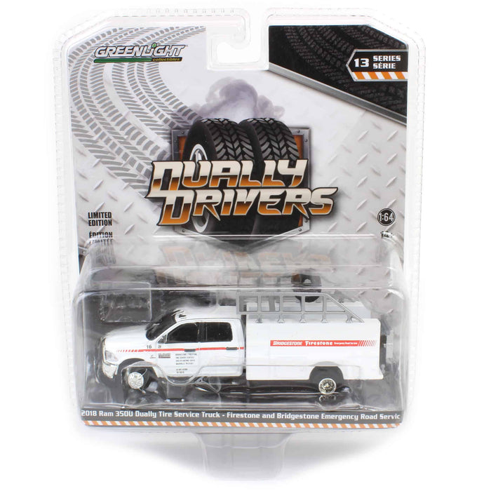 1/64 2018 Ram 3500 Firestone & Bridgestone Tire Road Service Truck, Dually Drivers Series 13