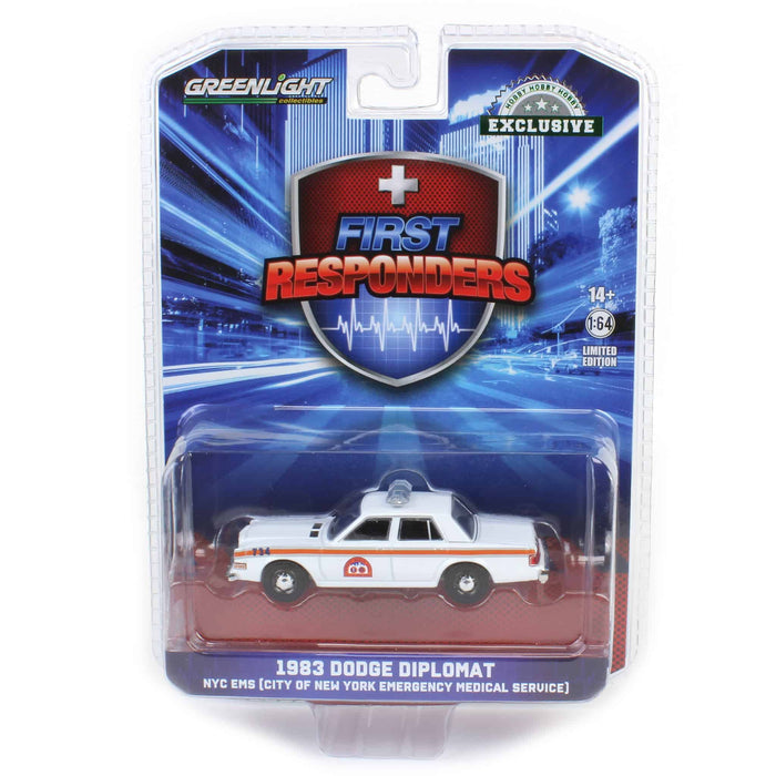 1/64 1983 Dodge Diplomat, NYC EMS First Responders, Hobby Exclusive