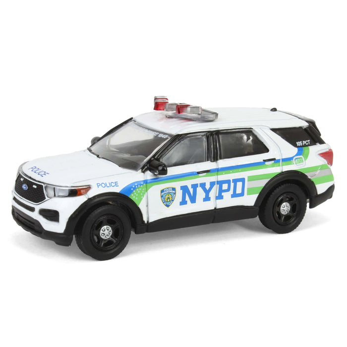 (B&D) 1/64 2023 Ford Police Interceptor Utility, NYPD, Hobby Exclusive - Damaged Box