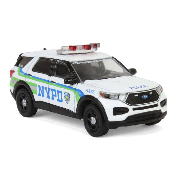 (B&D) 1/64 2023 Ford Police Interceptor Utility, NYPD, Hobby Exclusive - Damaged Box