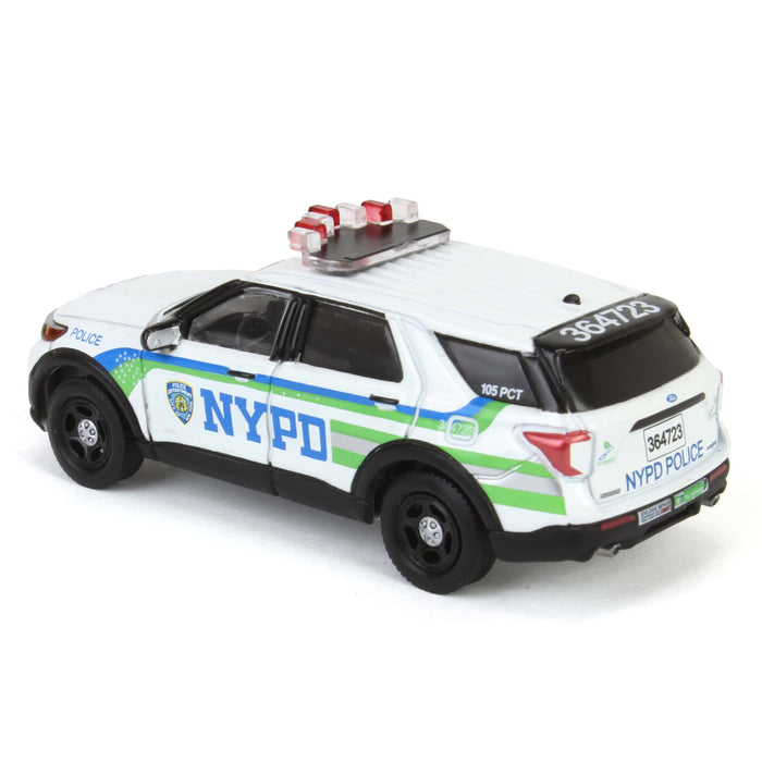 (B&D) 1/64 2023 Ford Police Interceptor Utility, NYPD, Hobby Exclusive - Damaged Box