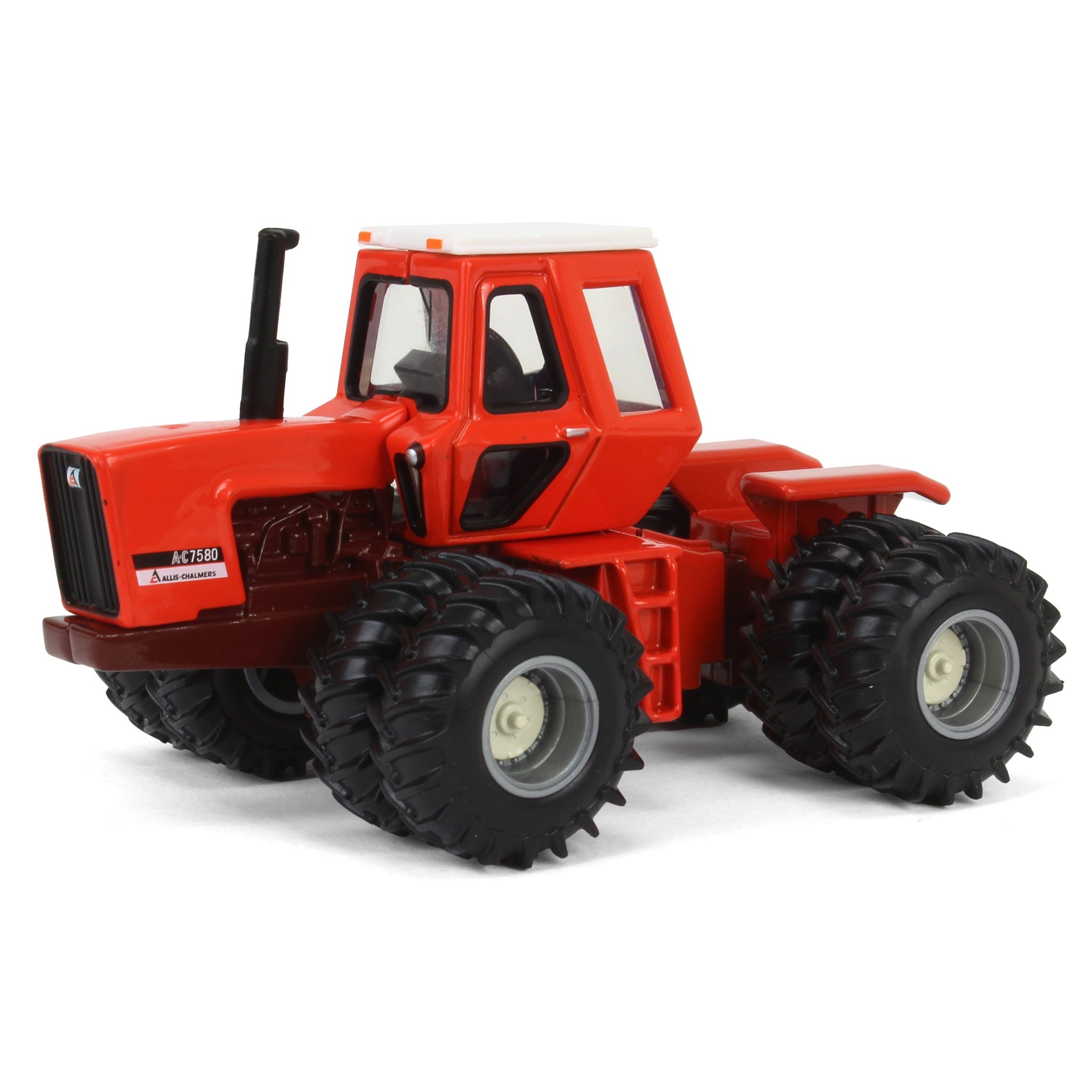 1/64 Allis Chalmers 7580 Maroon Belly Tractor & Semi Truck with