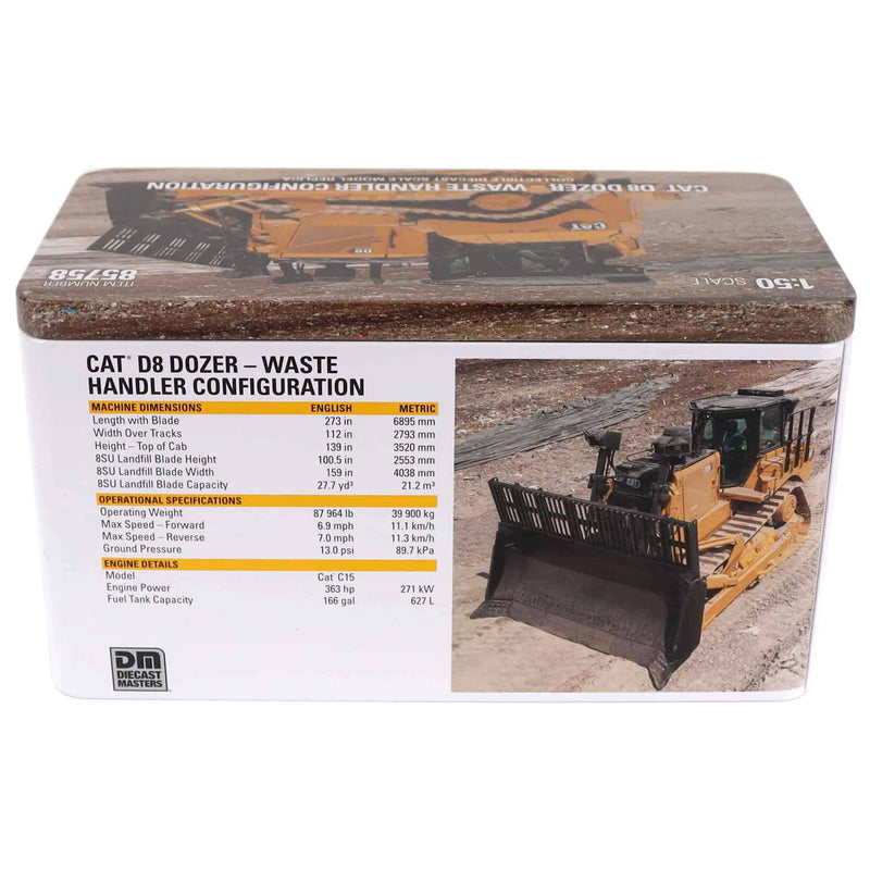 1/50 Caterpillar D8 Dozer Waste Handler Configuration, High Line Series