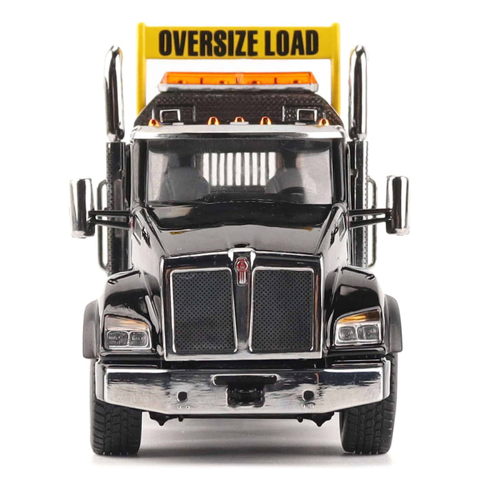 1/50 Black Kenworth T880 SBFA with Black Trail King TK120 HDG Lowboy Trailer