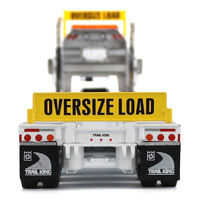 1/50 White Kenworth T880 SBFA with White Trail King TK120 HDG Lowboy Trailer