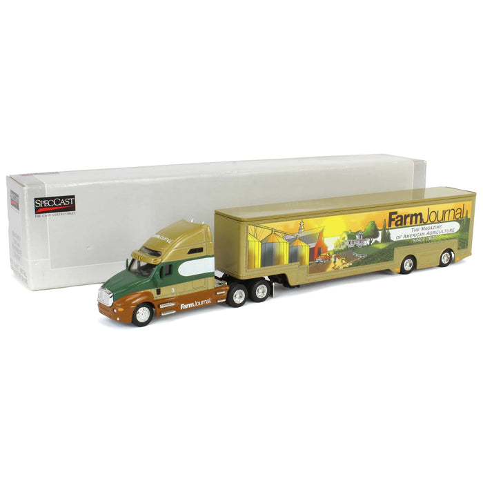 1/64 Limited Edition Kenworth T2000 with Farm Journal Featherlite Trailer Collector's Bank