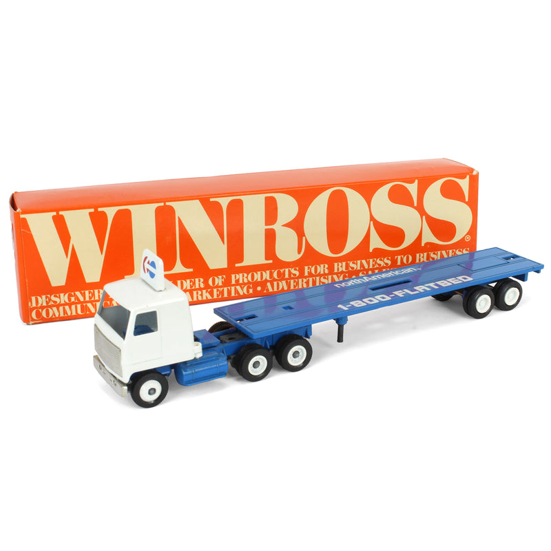 1/64 North American Van Line Semi with Flat Bed Trailer by WINROSS