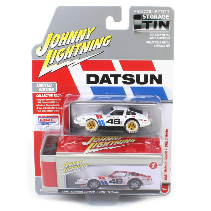 White Lightning Chase ~ 1/64 Johnny Lightning 1981 Datsun 280ZX, BRE Tribute #46