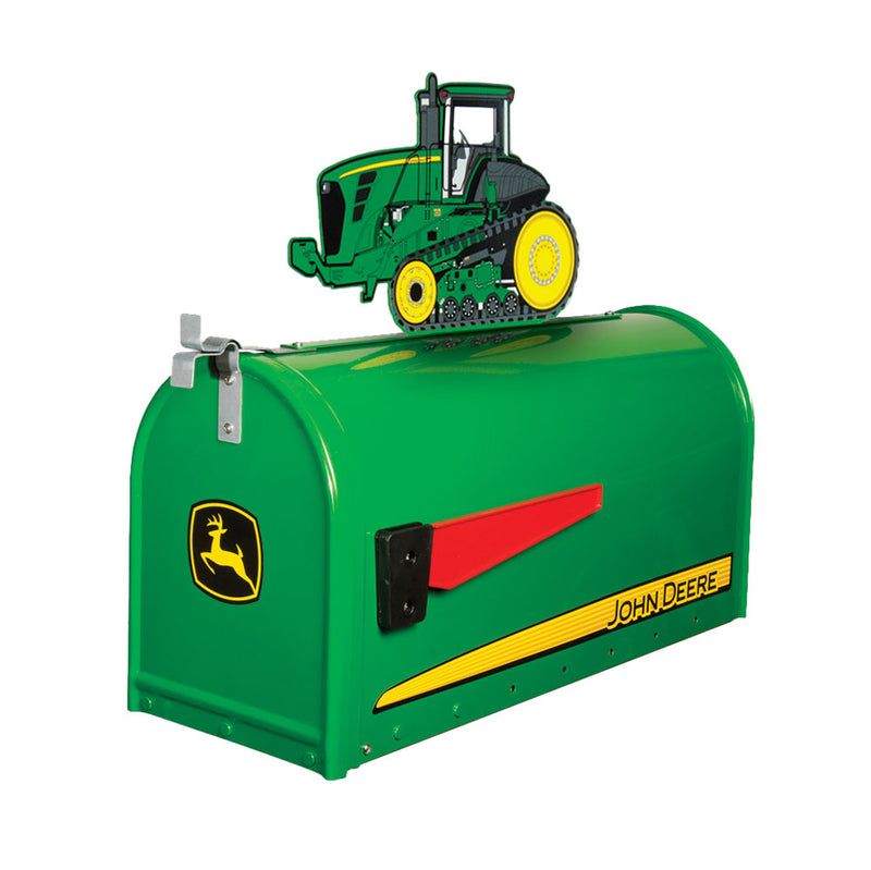 Large Steel John Deere Mailbox with John Deere 9000T Series Tractor Topper