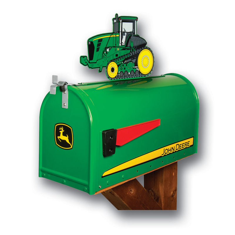 Large Steel John Deere Mailbox with John Deere 9000T Series Tractor Topper