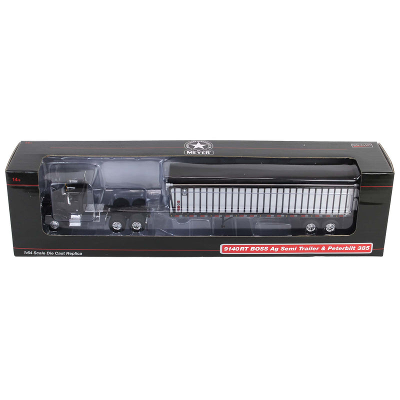 1/64 Peterbilt 385 Semi Truck with Meyer 9140RT Boss Silage Trailer by SpecCast