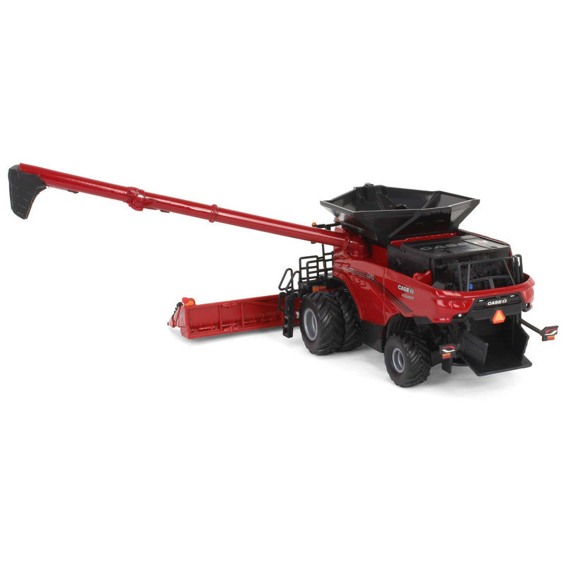 (B&D) 1/64 Case IH Axial-Flow AF11 Combine with Duals, Draper Head & Corn Head, ERTL Prestige Collection - Damaged Box