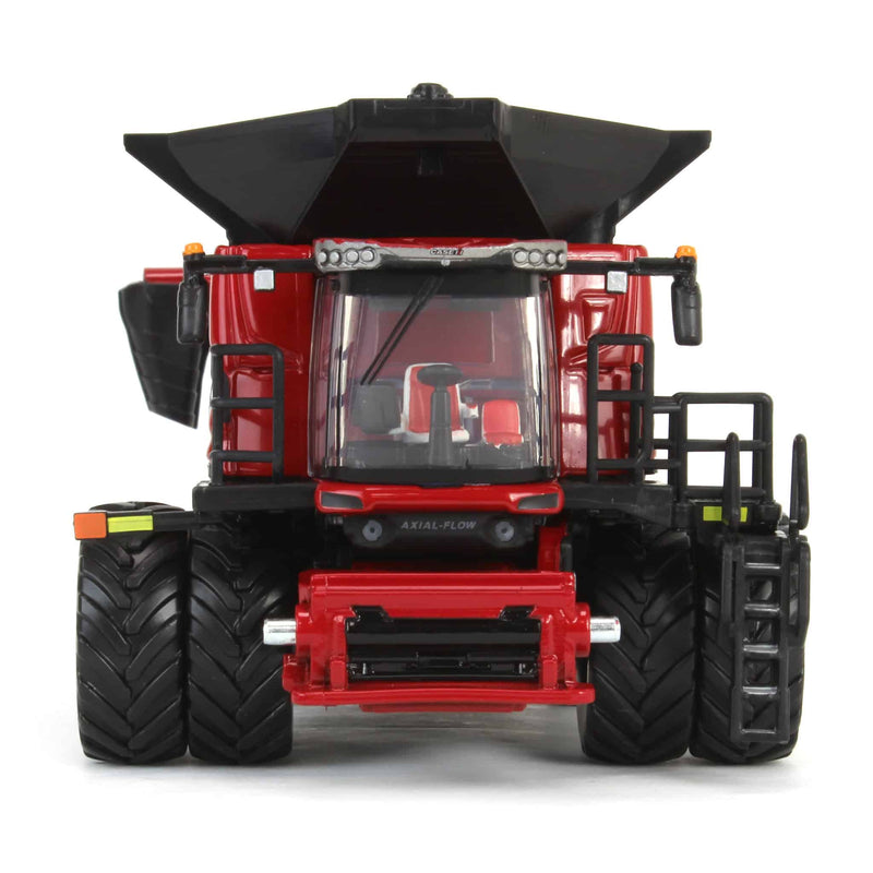 (B&D) 1/64 Case IH Axial-Flow AF11 Combine with Duals, Draper Head & Corn Head, ERTL Prestige Collection - Damaged Box