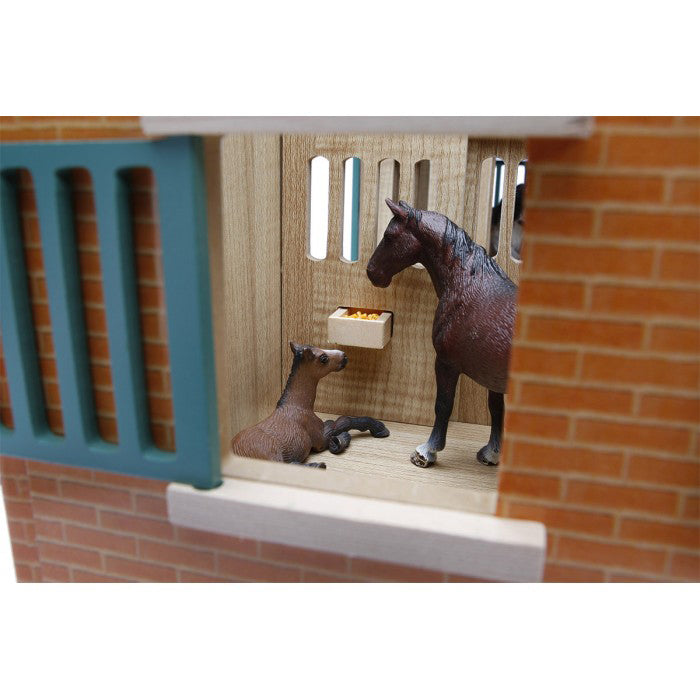 1/24 Kids Globe Wooden Horse Stable with 7 Stalls