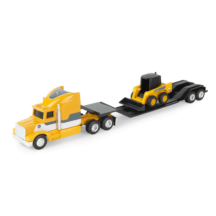 1/64 John Deere Semi with Skid Loader Value Set