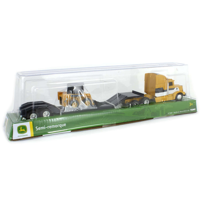 1/64 John Deere Semi with Skid Loader Value Set