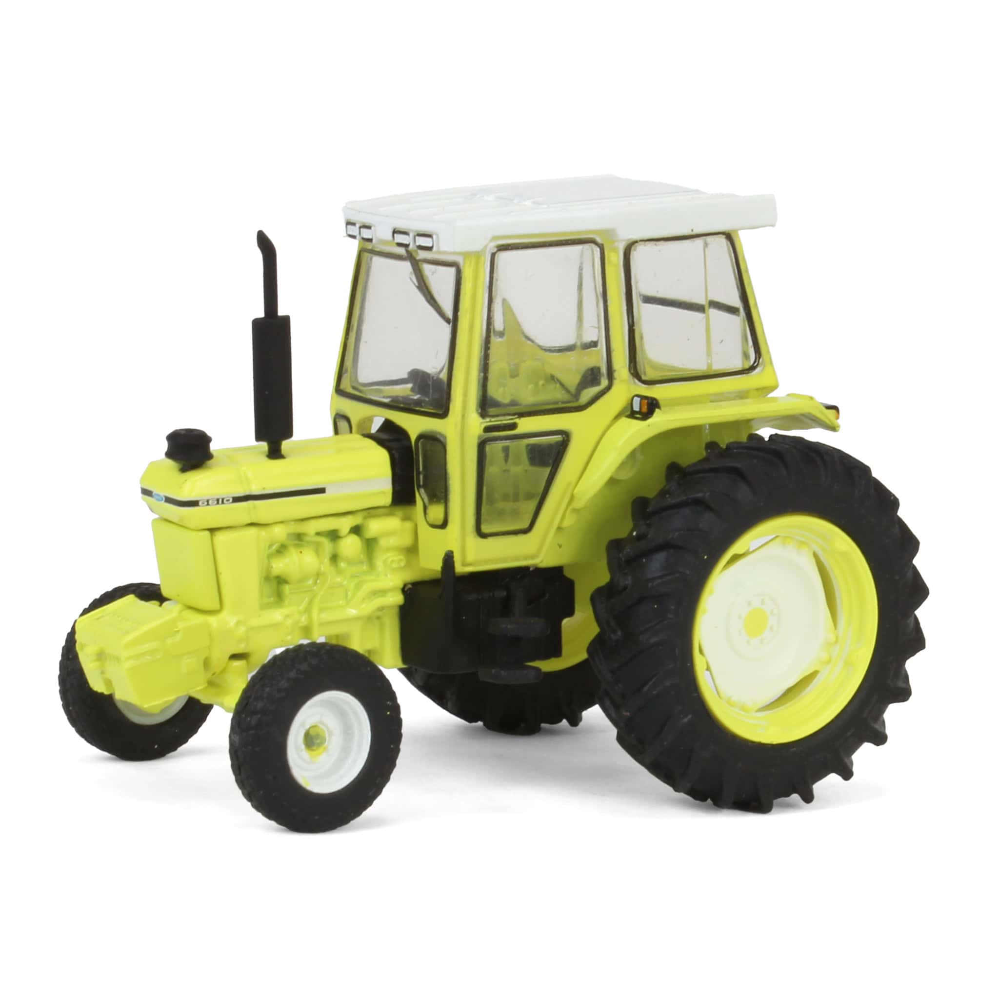 1/64 1983 Ford 6610 Tractor, High-Vis Yellow, GreenLight Down on